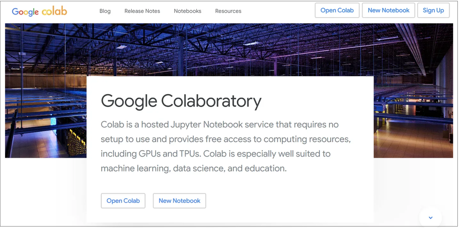 Snapshot from Google Colab